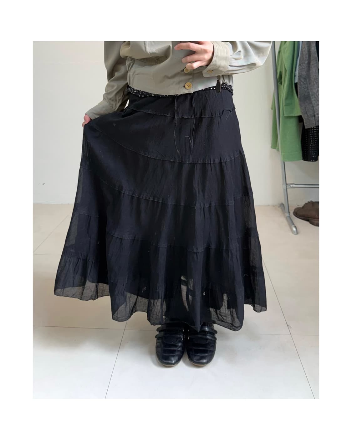 빈티지 롱 스커트 상품이미지2