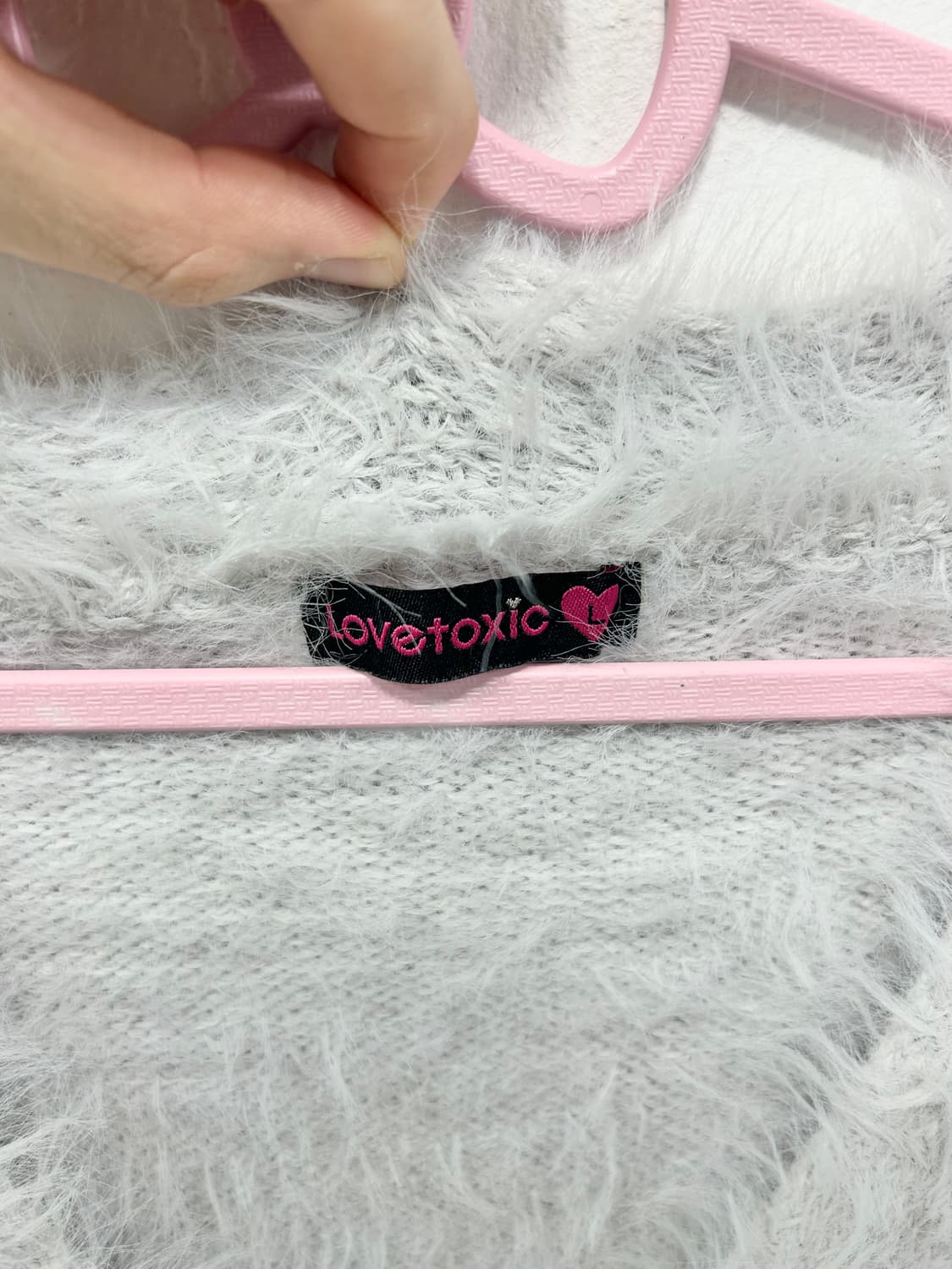 [LOVE TOXIC] 러브톡식 블루베리 맛 앙고라 가디건 상품이미지8