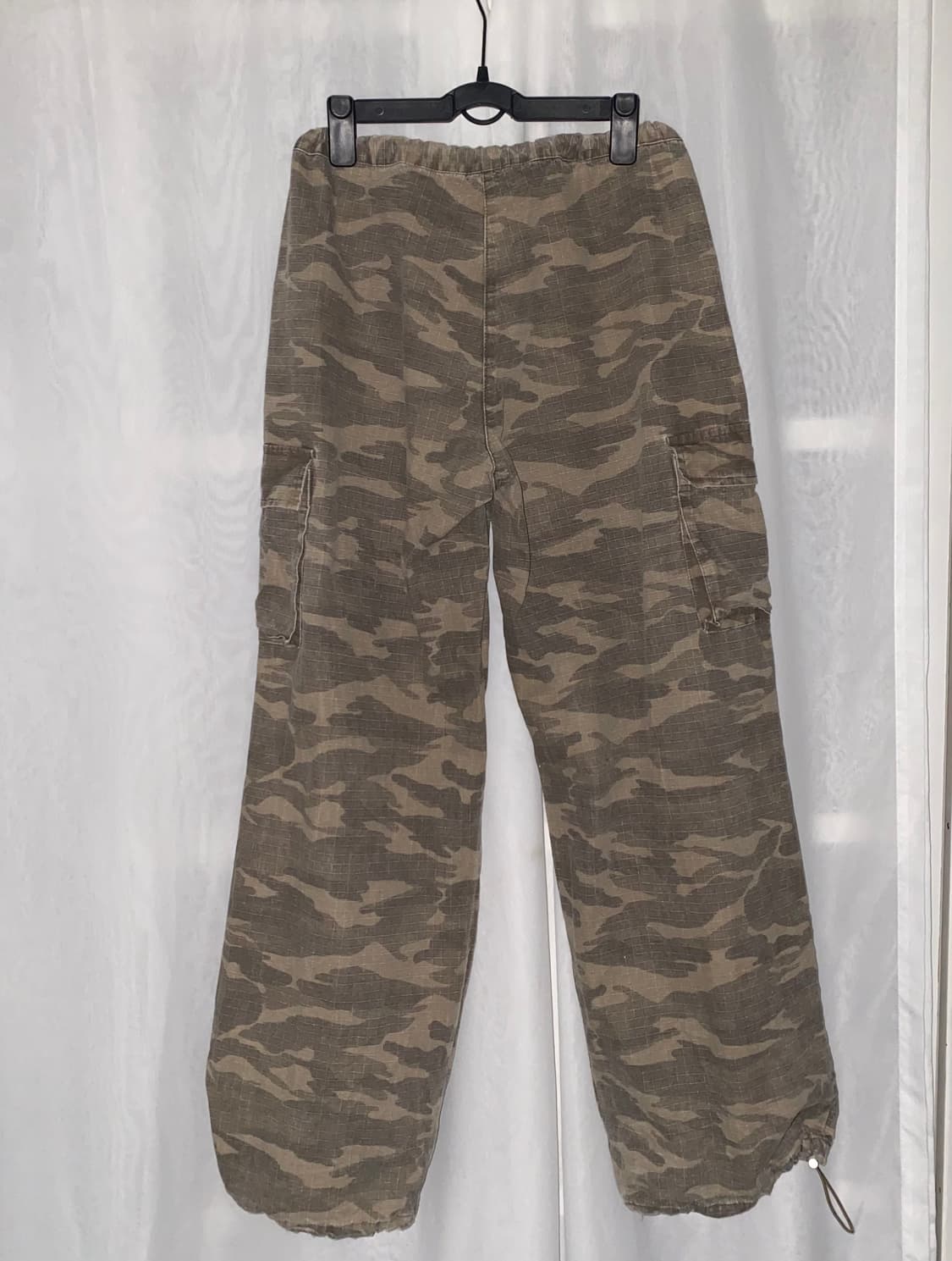 스트링 워싱 카모 카고 팬츠 y2k 아베깔 그런지 핀터 상품이미지3