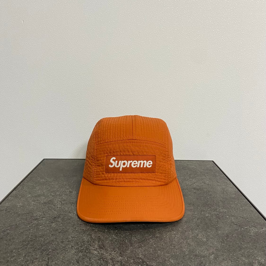 (OS) 슈프림 박스로고 캠프캡 모자 스티치 오렌지 상품이미지1