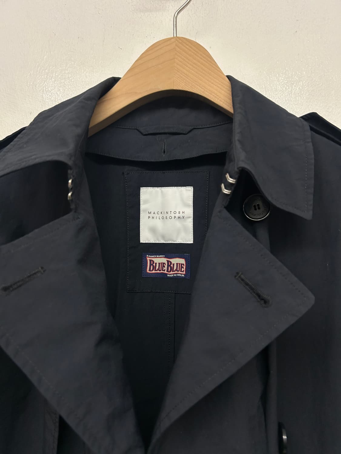 매킨토시 필로소피 X 블루블루 재팬 트렌치 코트 (라이너 포함) 상품이미지6