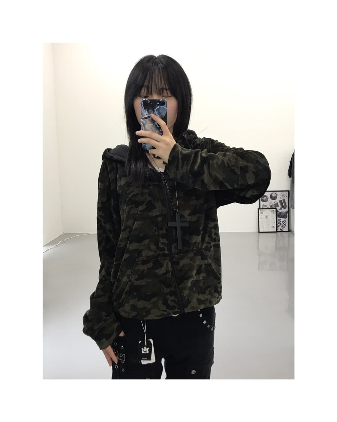 Billabong Camo Velvet Zip Up Hoodies  상품이미지1