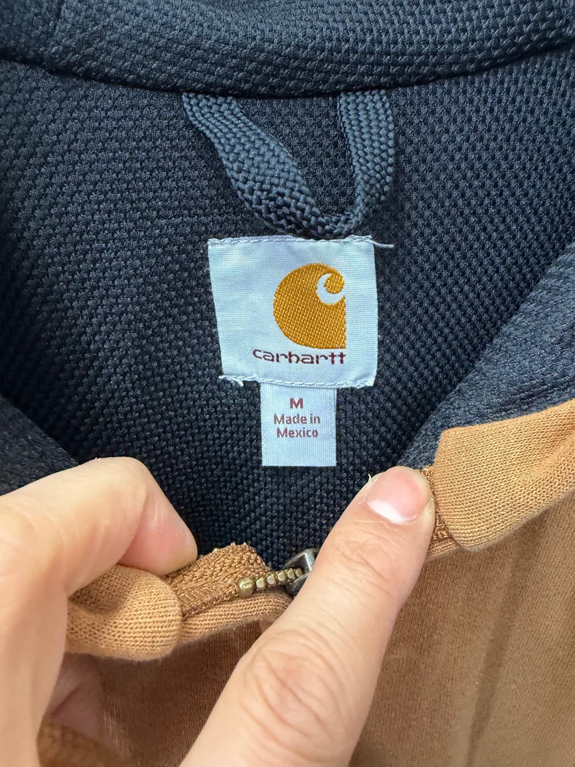 정품) 칼하트 오버사이즈 브라운 후드집업 M 상품이미지6