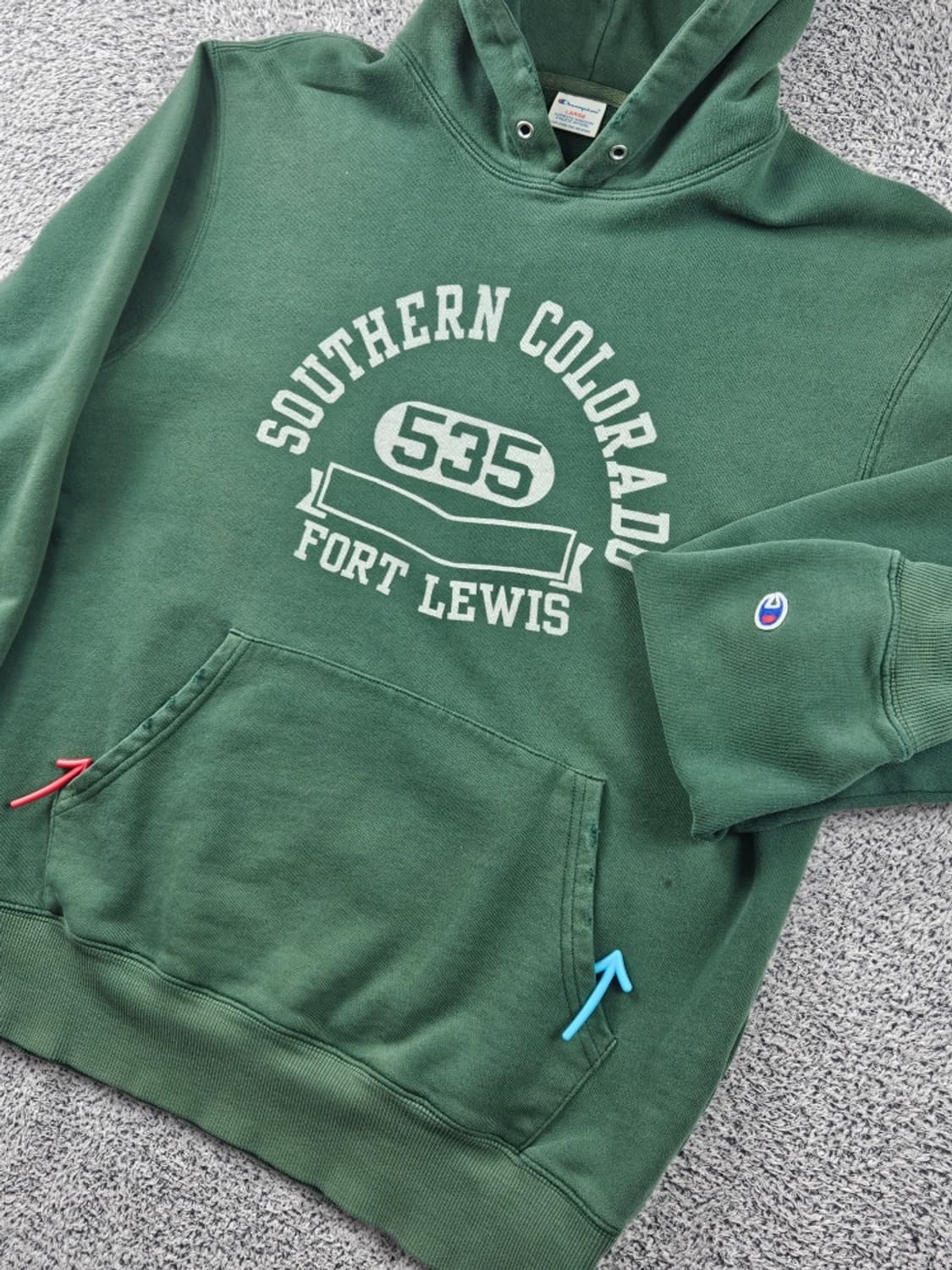 챔피온 콜로라도 포트 535 스웻 후드티셔츠 ( L ) / 11320 상품이미지4