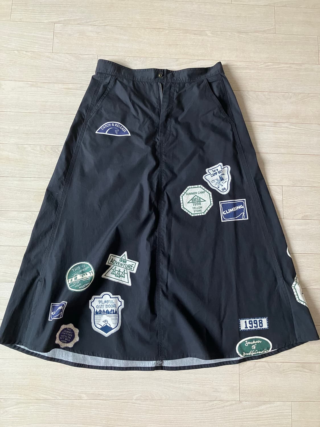 Beams boy 빔즈보이 패치 롱스커트 상품이미지3