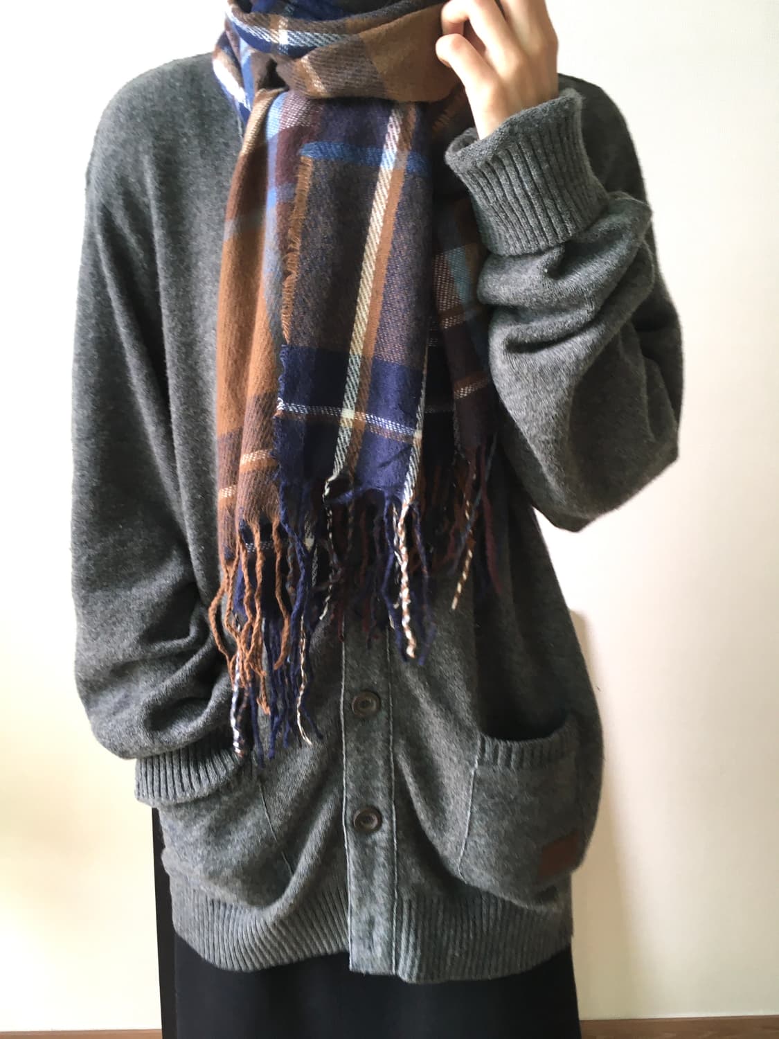 빈티지 초코 머플러  상품이미지4