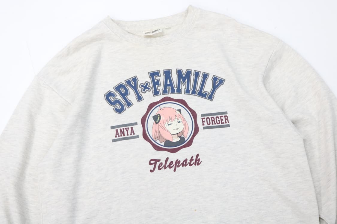 SPY×FAMILY 스파이 패밀리 아냐 포저 그래픽 오버핏 맨투맨 (L) 상품이미지3