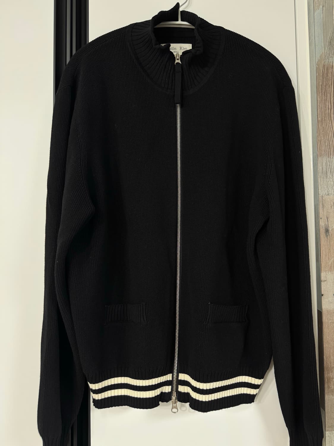 마뗑킴 집업니트 남자L 거의 새것 상품이미지1