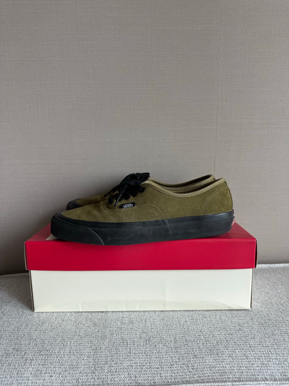 [Vans] 반스 어센틱 스웨이드 애너하임 스타일 44_올리브(270) 상품이미지1