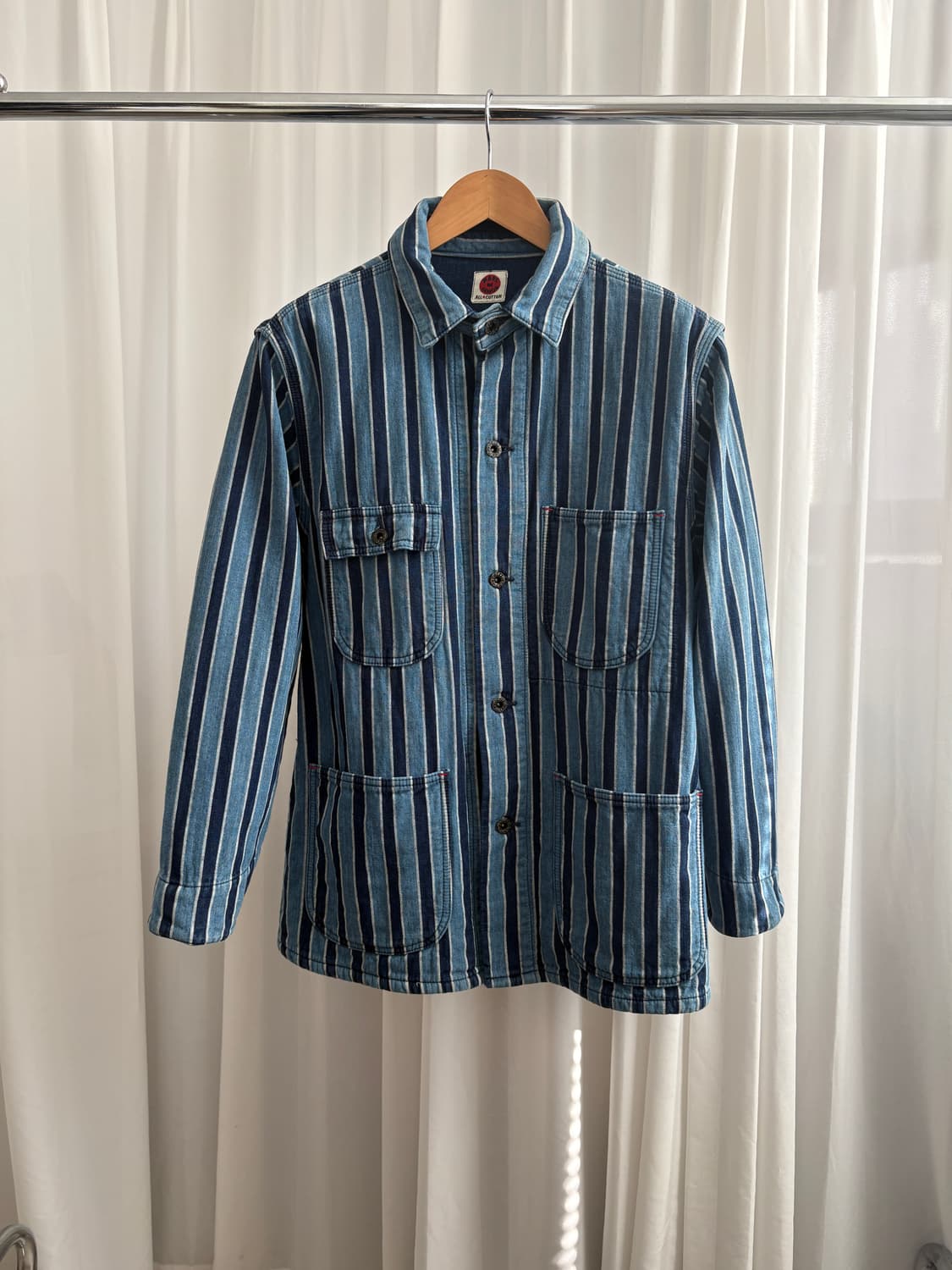 메이드 인 인디고 스트라이프 커버올 상품이미지2