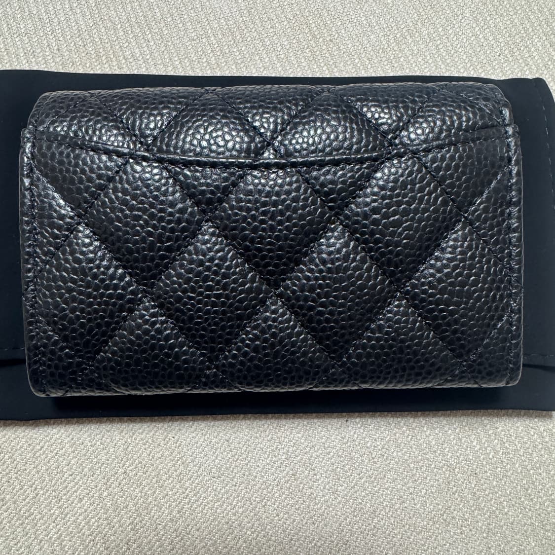 샤넬 클래식 똑딱이 카드지갑 은장 내장칩 새제품 AP0214 상품이미지3