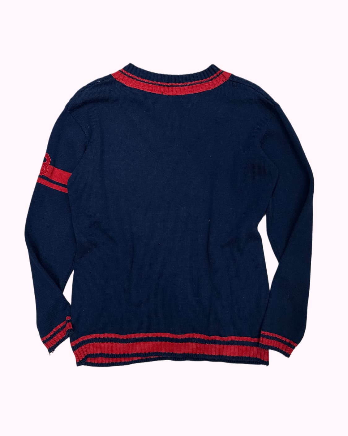 embroidery navy cricket knit 상품이미지4