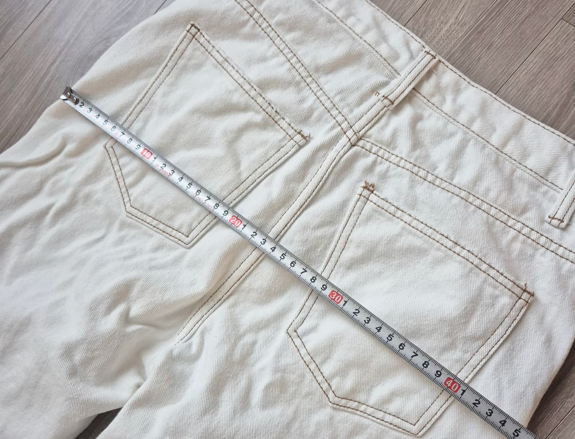 와이드부츠컷진 밝은아이보리진  상품이미지6