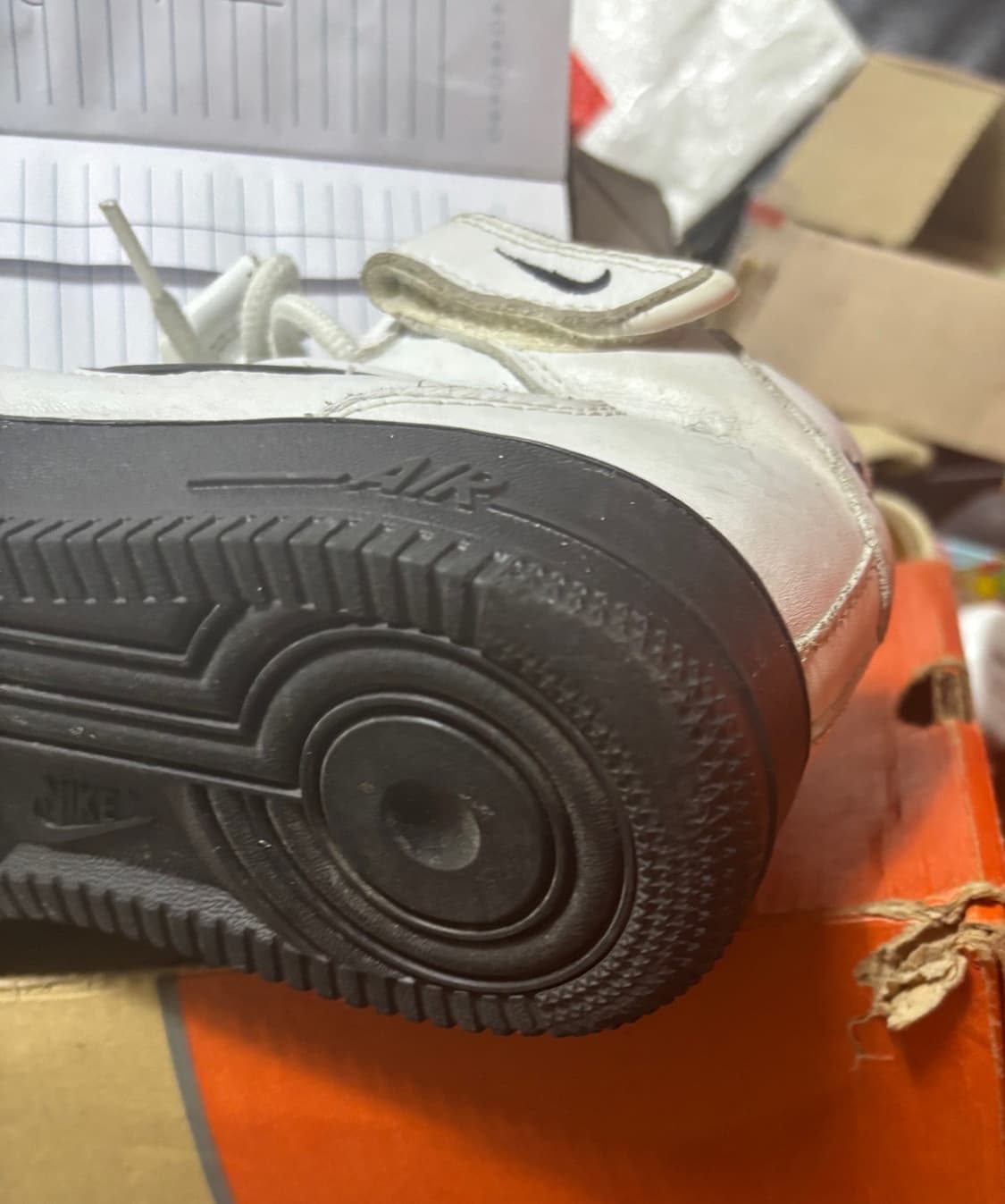 96년 나이키 에어포스1 미드 검정완창 265 상품이미지8