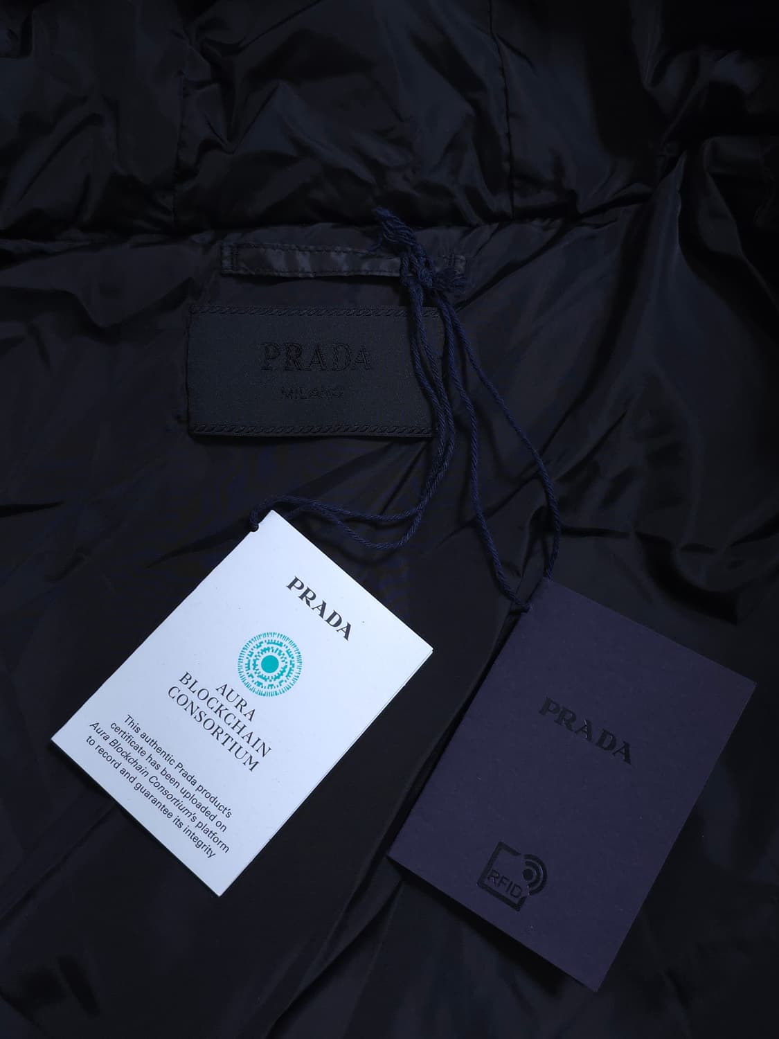 [50] 프라다 코듀로이 패딩 네이비(SGC072) 상품이미지6