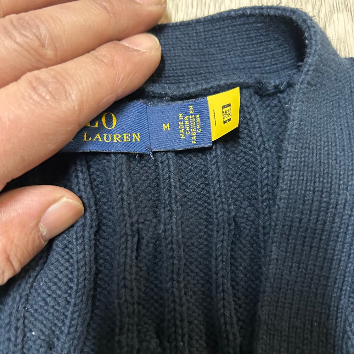 폴로 랄프로렌 정품 여자 케이블 가디건 m-l 상품이미지3