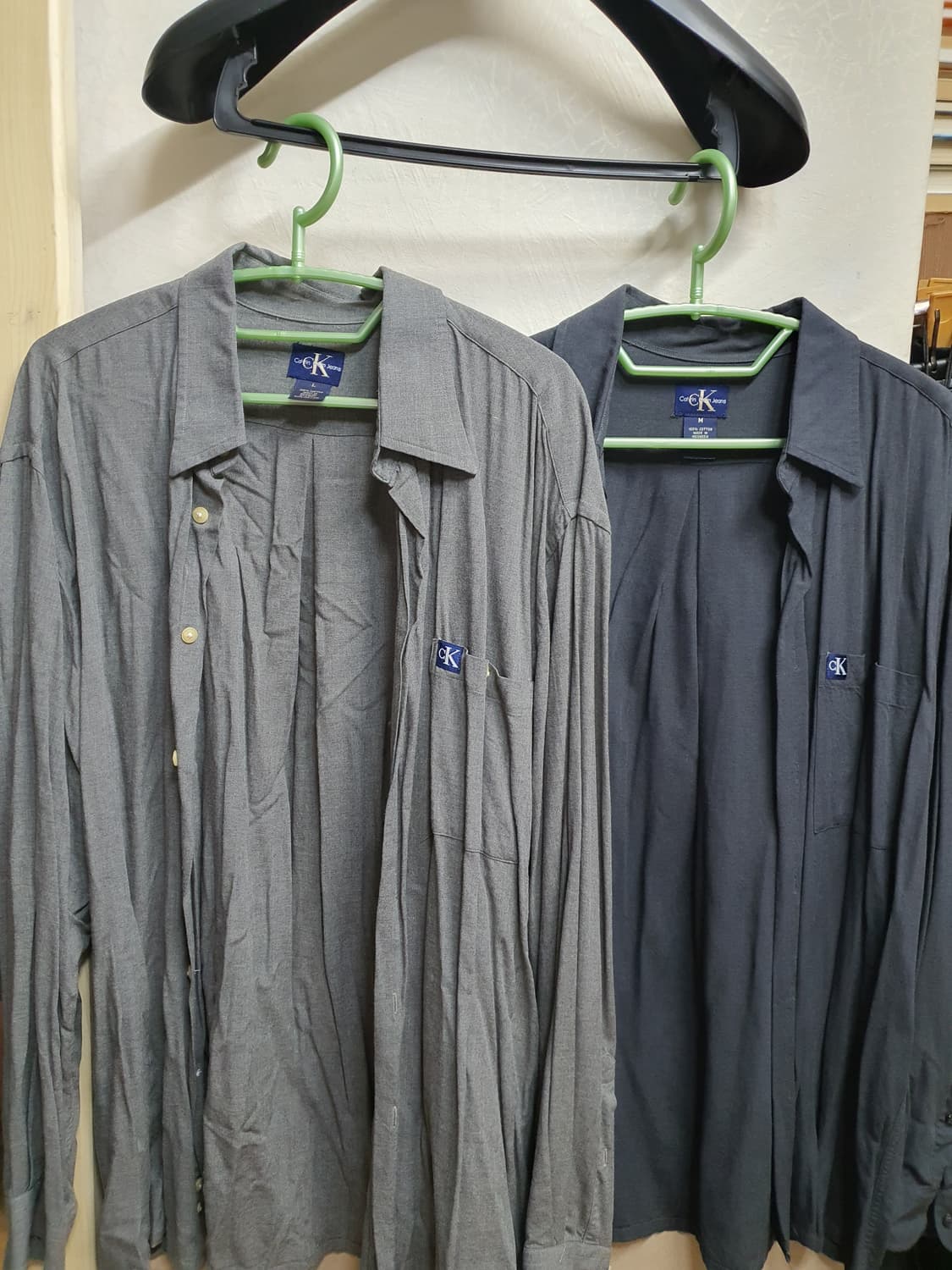 CK 켈빈 클레인 플리츠 셔츠 2종일괄 급쳐합니다  상품이미지1