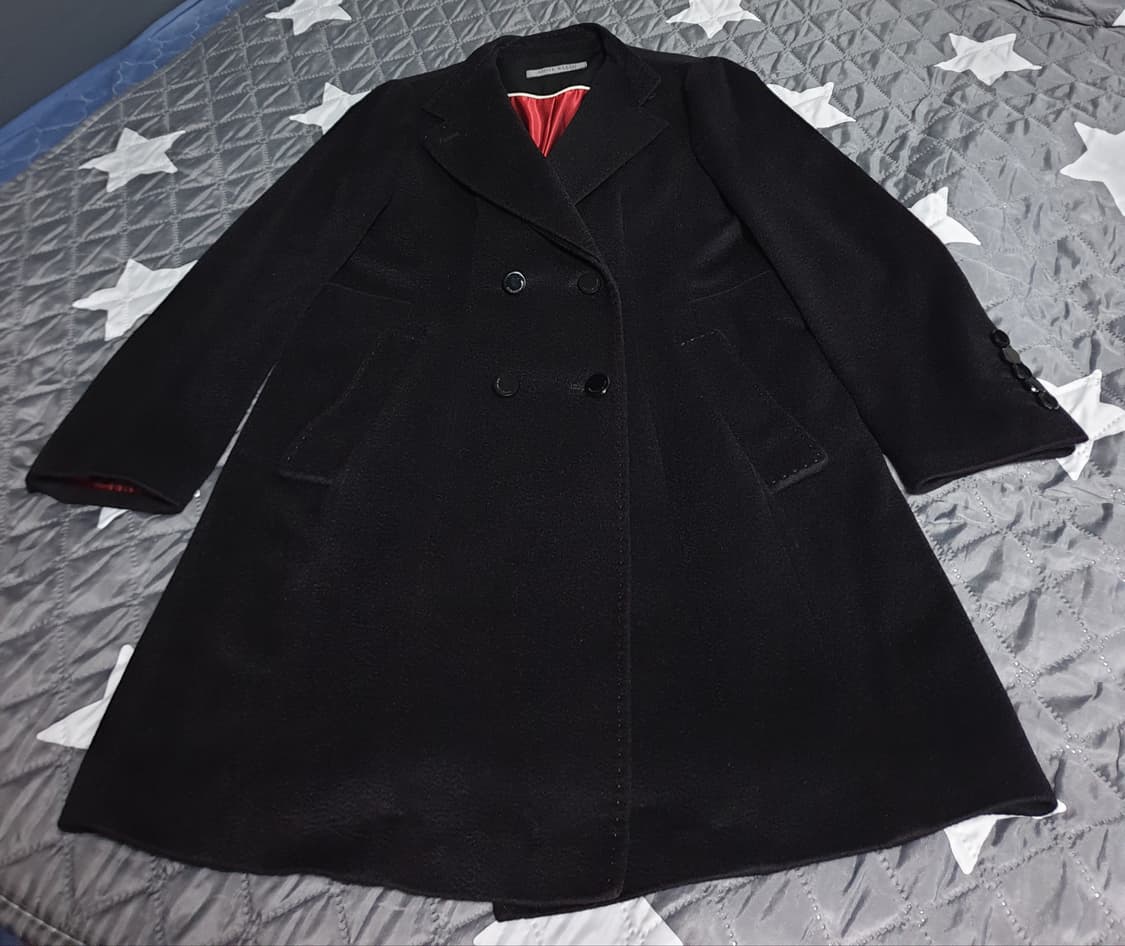 ANNE KLEIN 이태리원사 캐시미어100% 코트 블랙 (66~77) 상품이미지1