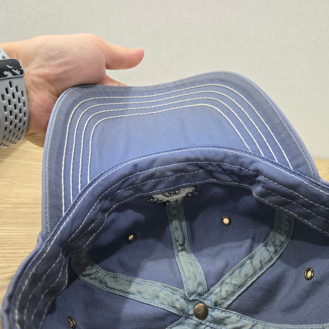 OS RRL 더블알엘 트러커 빈티지 볼캡 블루 상품이미지6