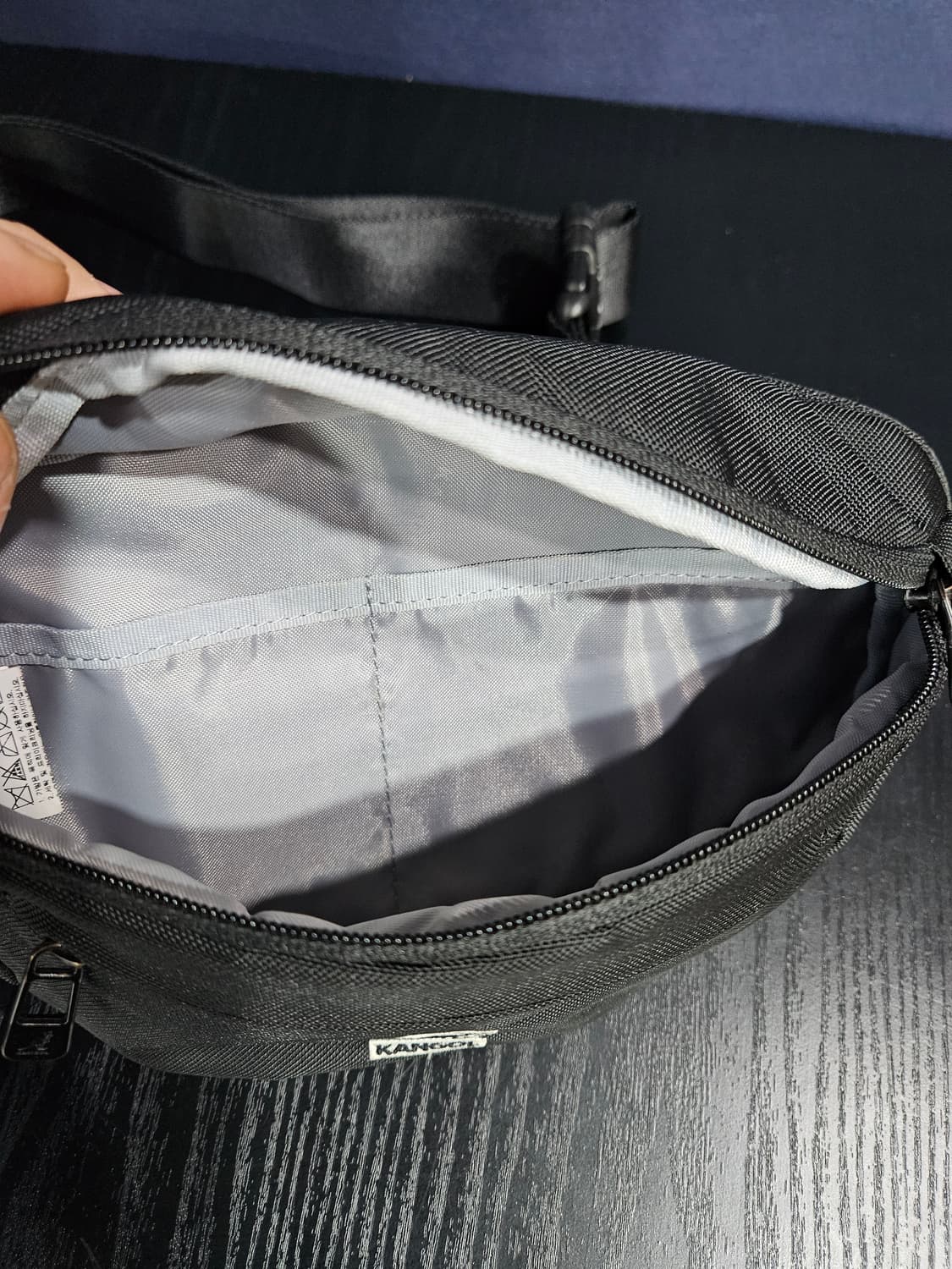 캉골 페브릭 블랙컬러 웨스트백 힙색  상품이미지6