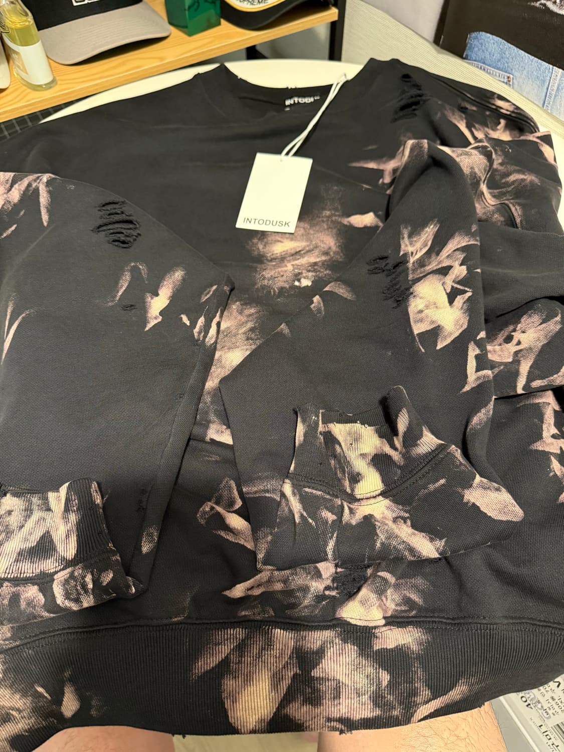 인투더스크 Intodusk 디스 블리치 스웻셔츠 L 상품이미지2