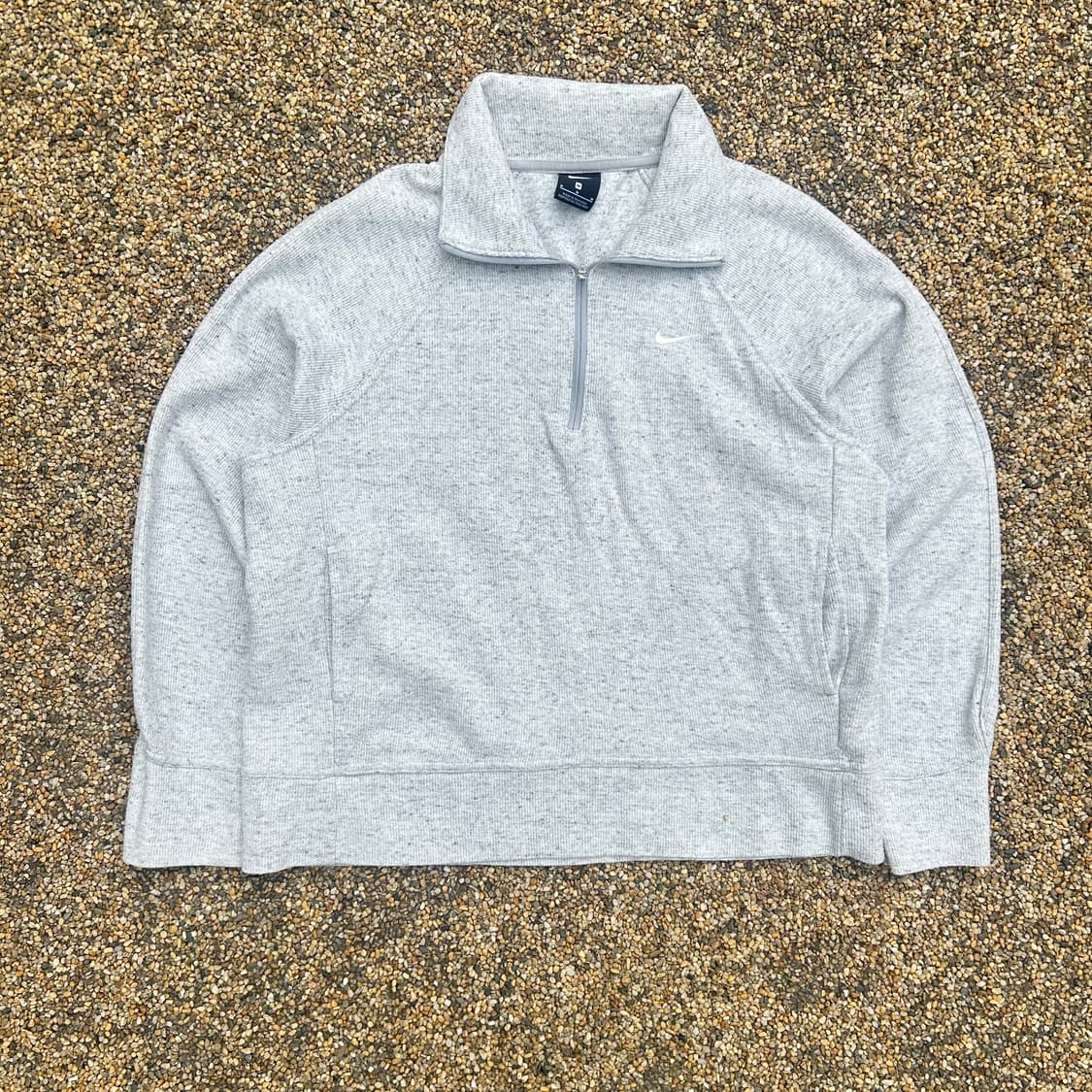 나이키(NIKE)오트밀 반집업 니트 상품이미지1