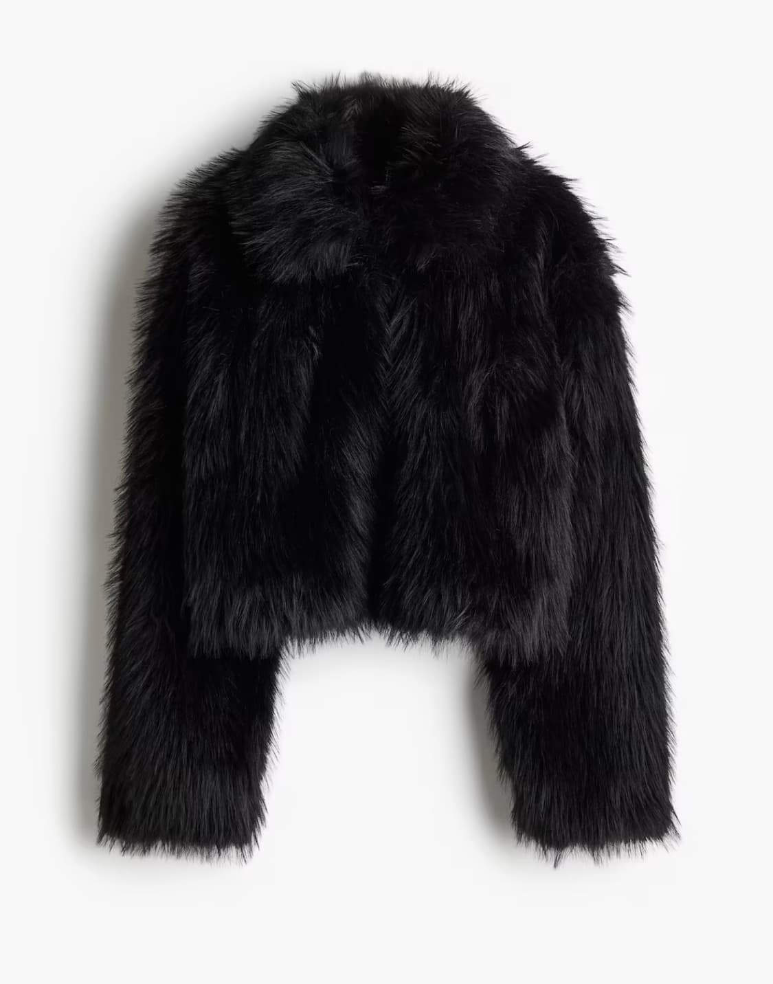 h&m 크롭트 플러피 자켓 M 상품이미지1