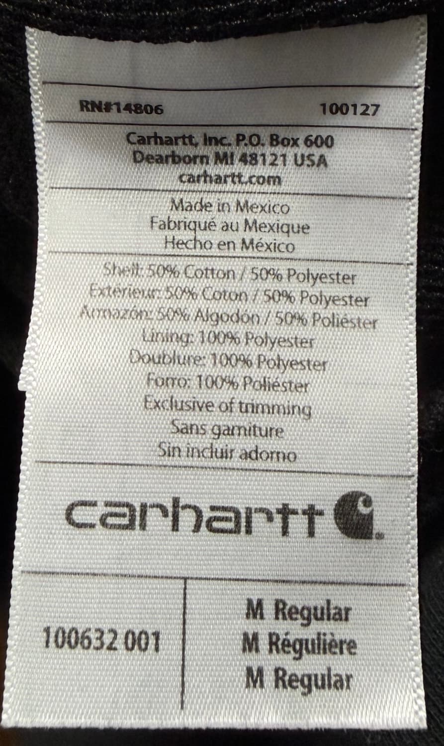 칼하트 써멀 후드집업 차콜 상품이미지5