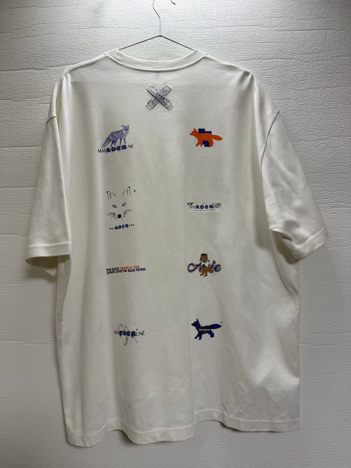 ADERERROR 아더에러 x 메종키츠네 콜라보 티셔츠 상품이미지5