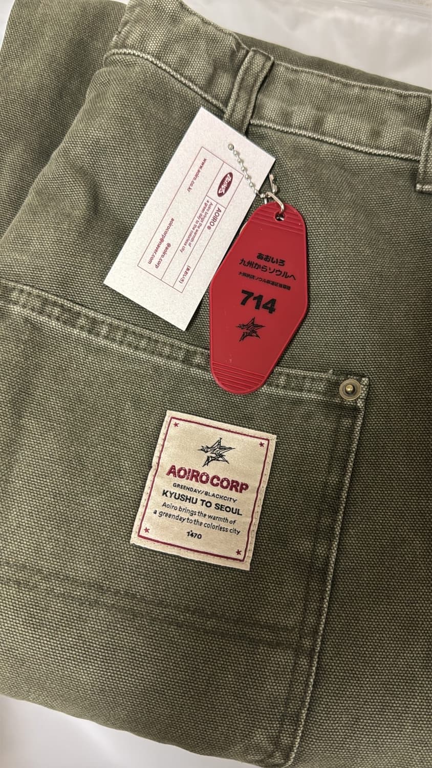 [3] 아오이로 커티드 팬츠 올리브 상품이미지3