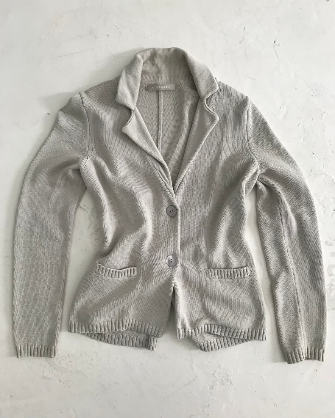 Greyish ivory 2 button knit jacket 상품이미지6