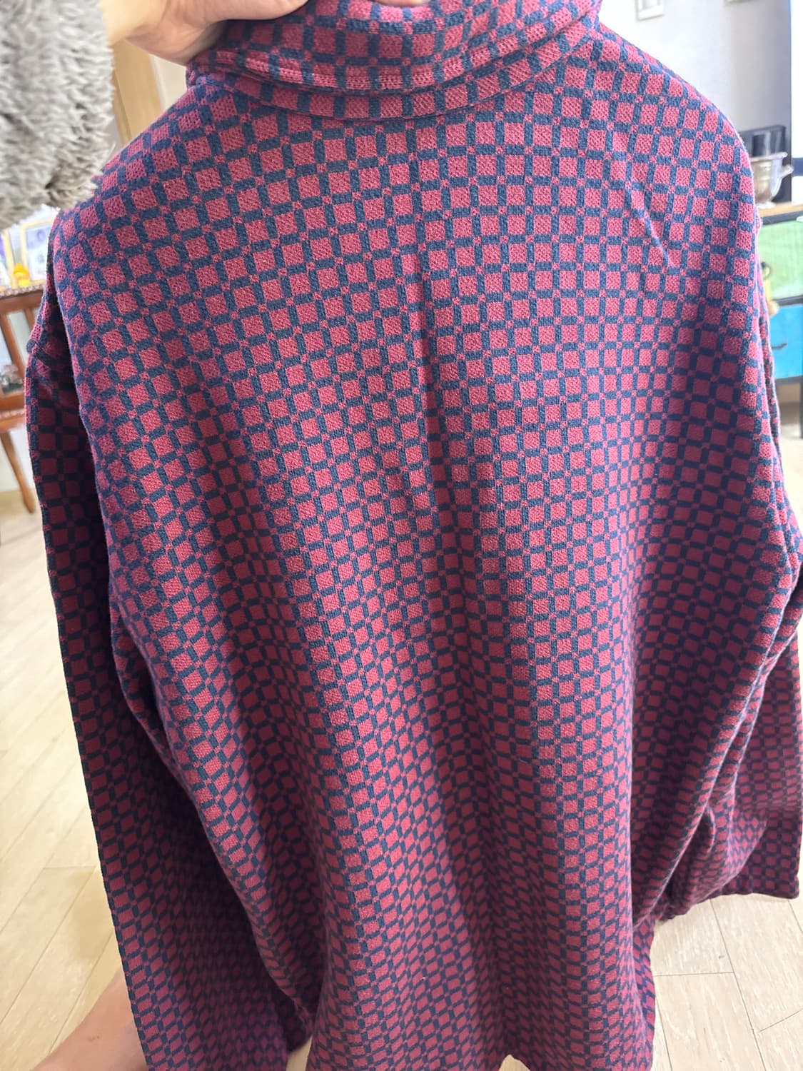 보디 체크 가디건 상품이미지4