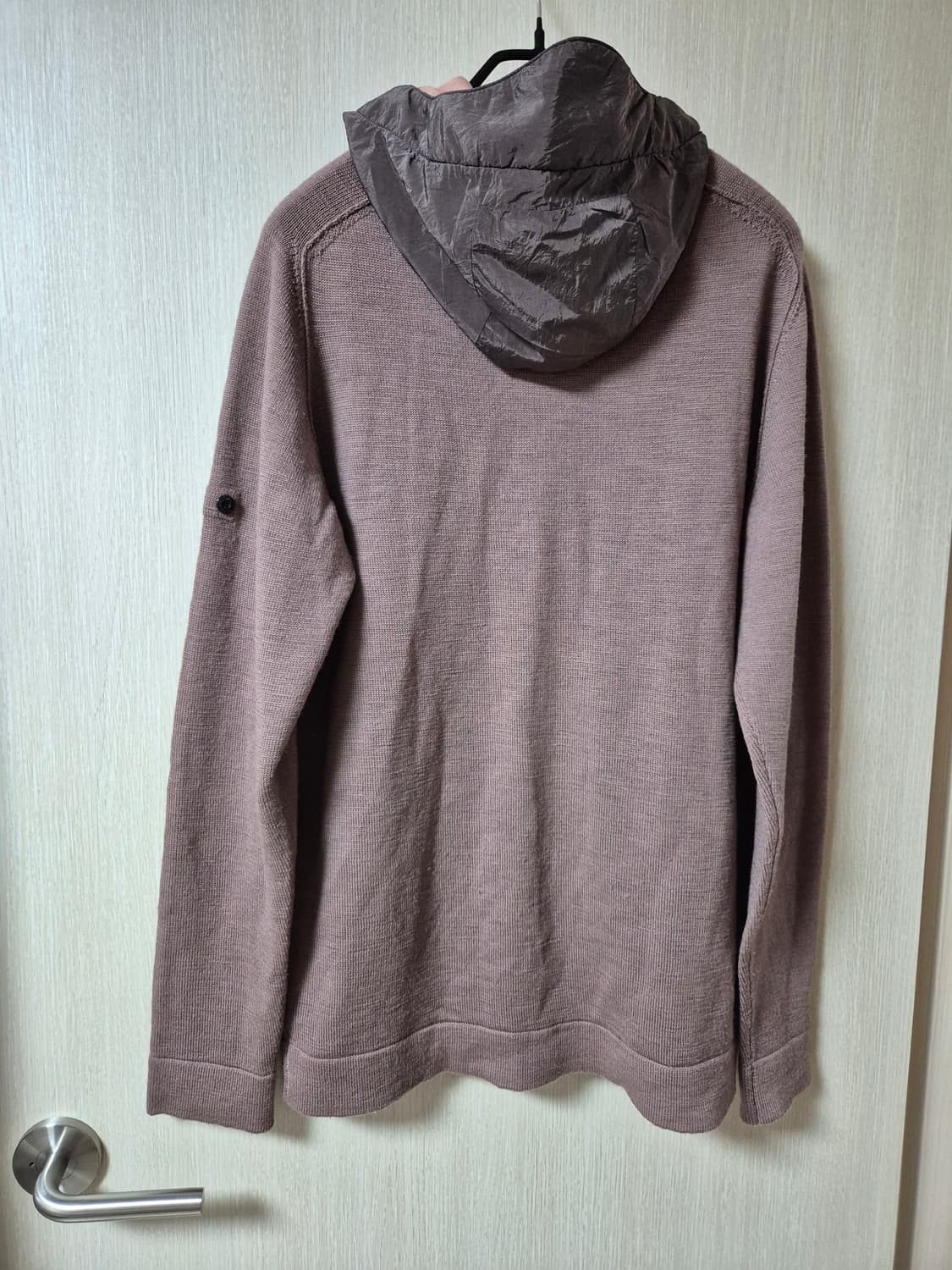 (정품) 스톤아일랜드 와펜 나일론 배색 울니트 후드집업 상품이미지6