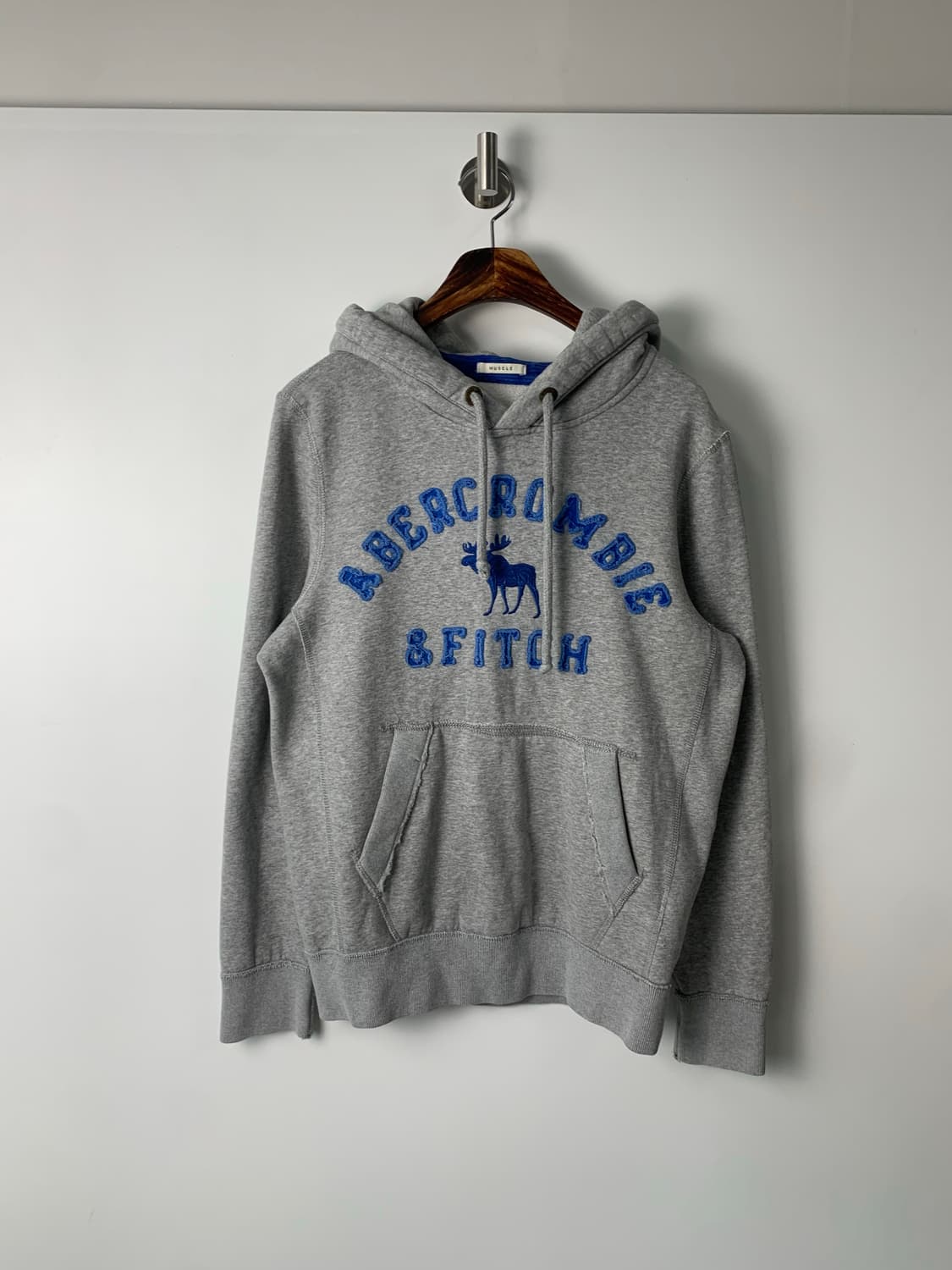 아베크롬비 y2k 와투케 헤비코튼 그레이 후드티 상품이미지2