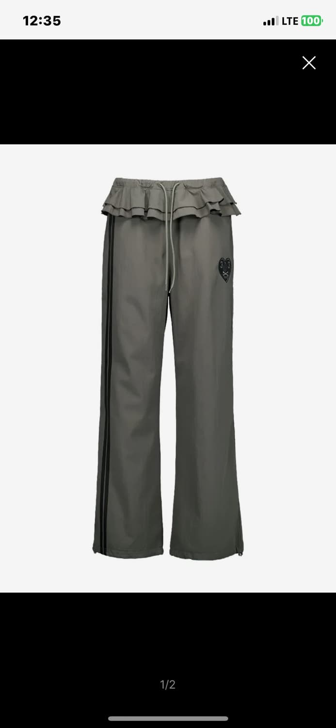 setupexe FRILL SPORTY PANTS / KHAKI 상품이미지1