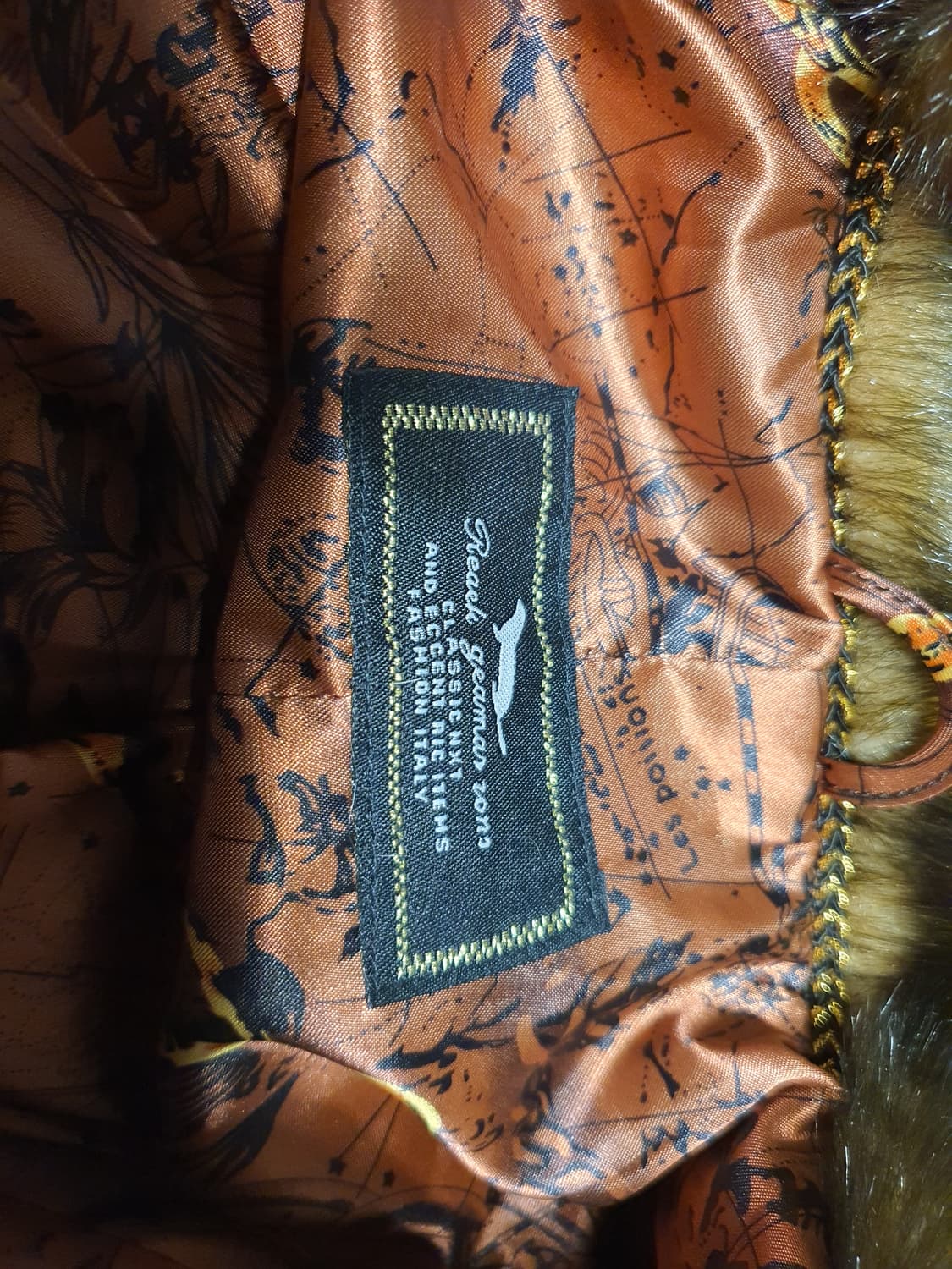 [갸루] 브라운 퍼 후드 코트 밍크코트 숏코트 인조 상품이미지5