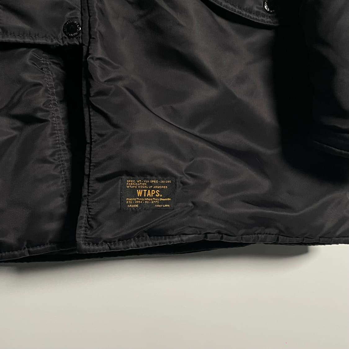 더블탭스 N3B 검정 야상 자켓 (on.62)   상품이미지6