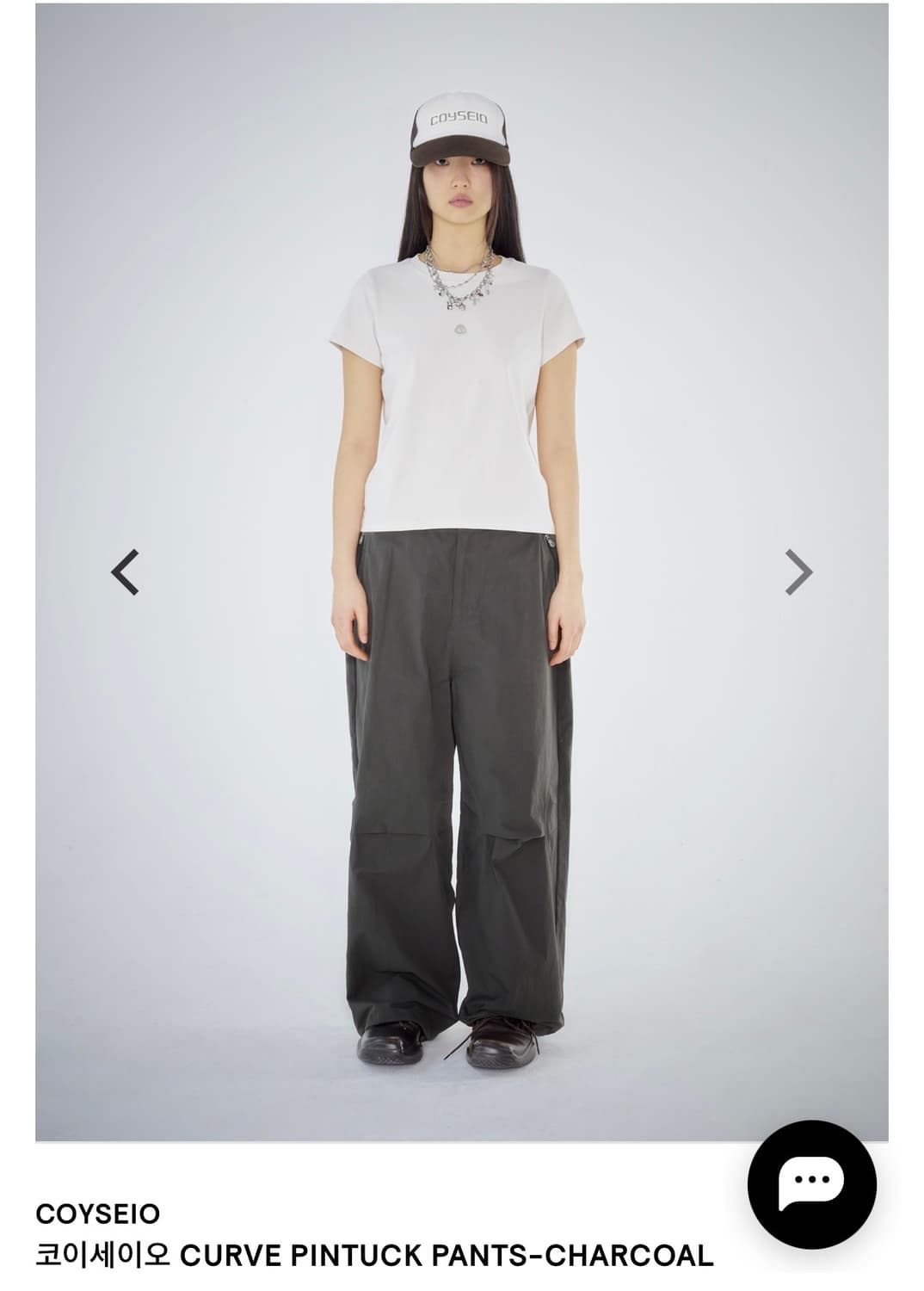 Coyseio curve pintuck pants 차콜 2size 상품이미지1