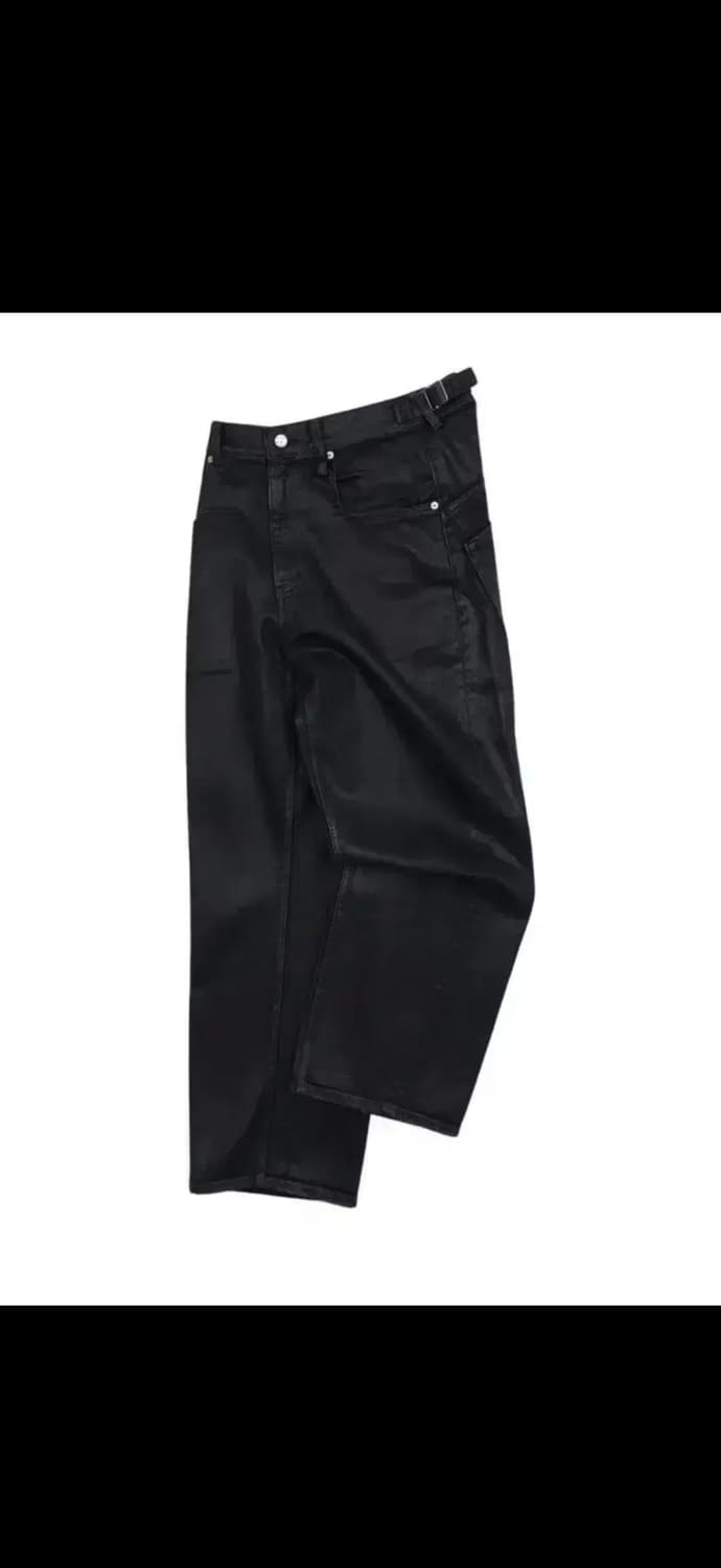 Yiyae 블랙 코팅진 small 상품이미지1