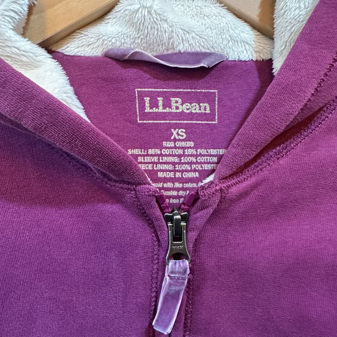 엘엘빈 양털 후드 집업  상품이미지2