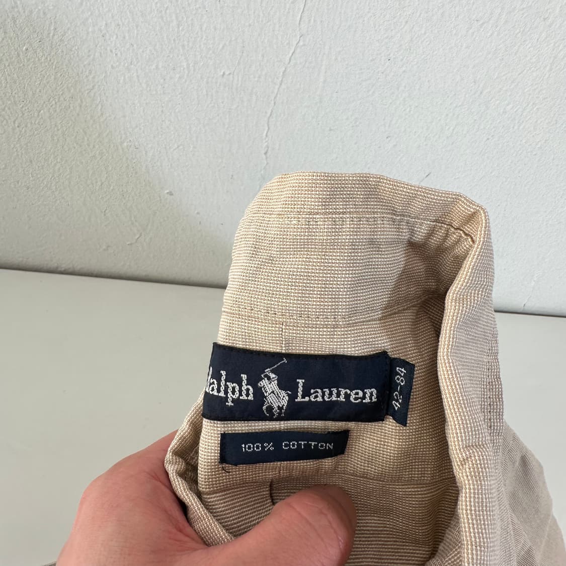 105 폴로 랄프로렌 베이지 포니 원포켓 셔츠 상품이미지3