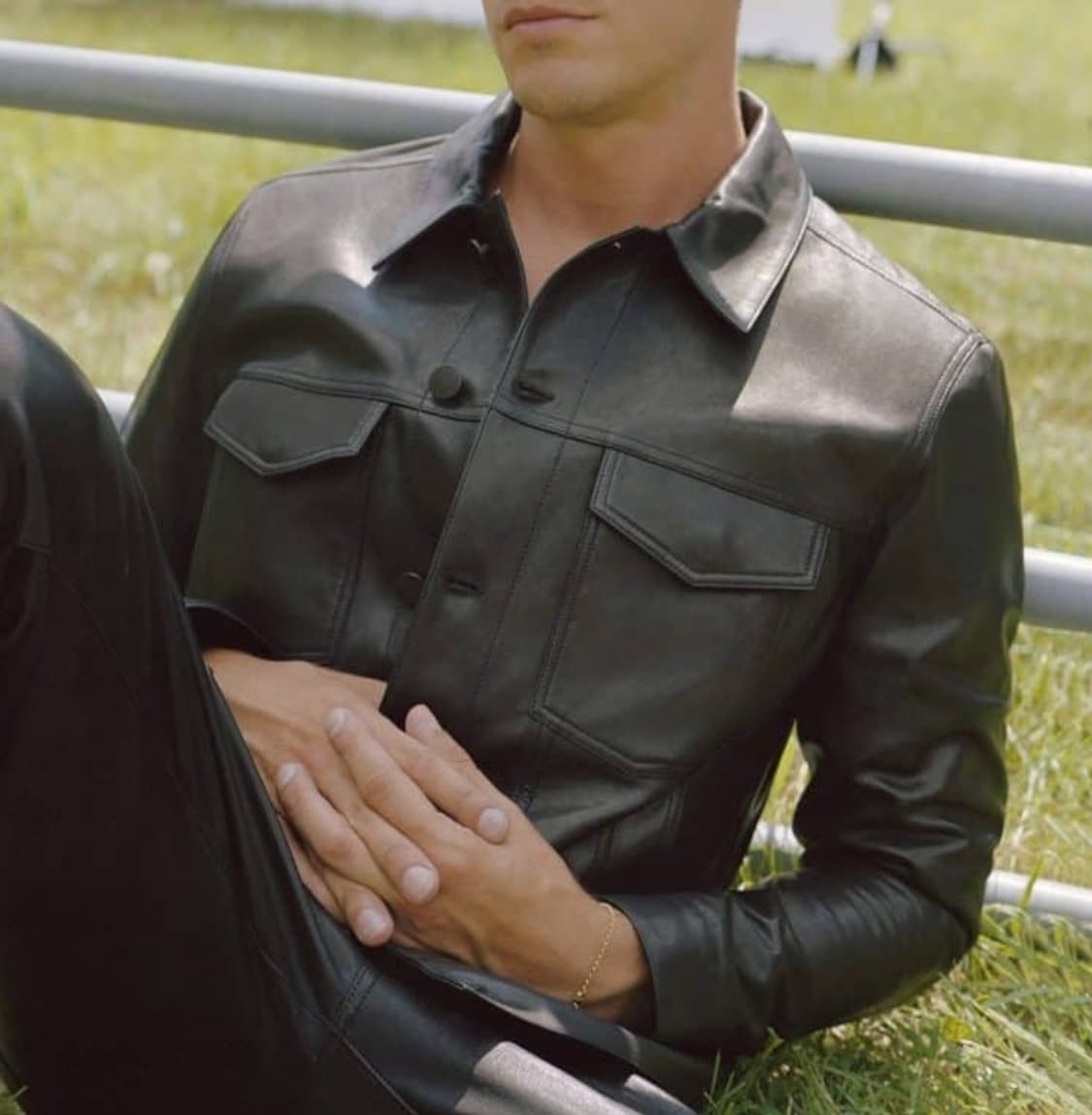 (택포) J.BRAND X 안토니 양가죽 트러커 자켓 100 B397 상품이미지3