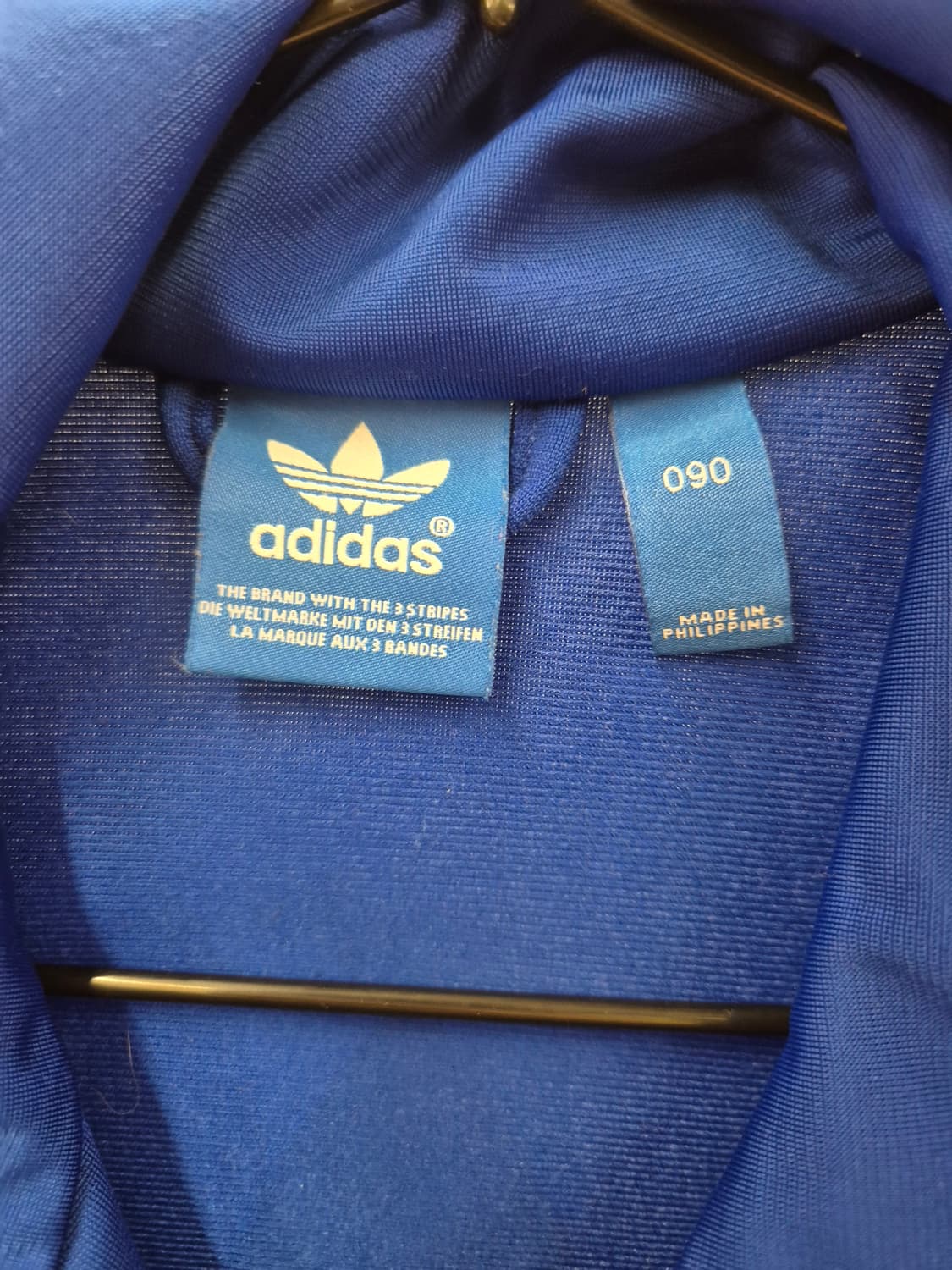 아디다스 파이어버드 져지 블루 핑크 로고 90 Y2K 상품이미지4
