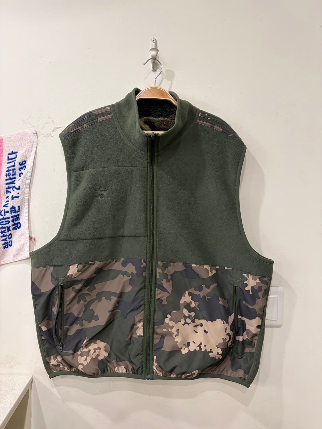 123. 아디다스 카모 후리스 조끼 베스트 상품이미지2