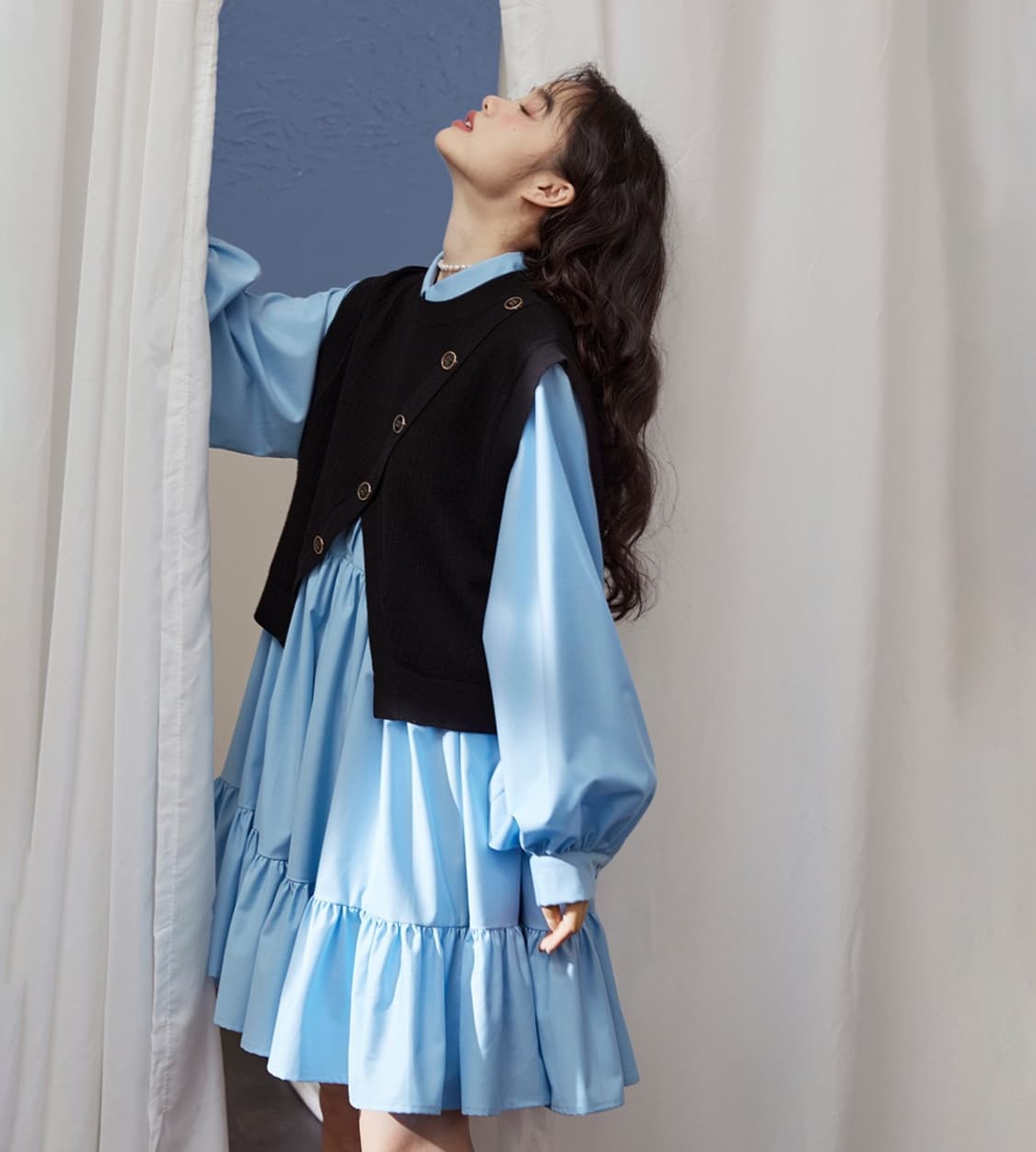 쿠오세 셔츠 원피스 상품이미지1