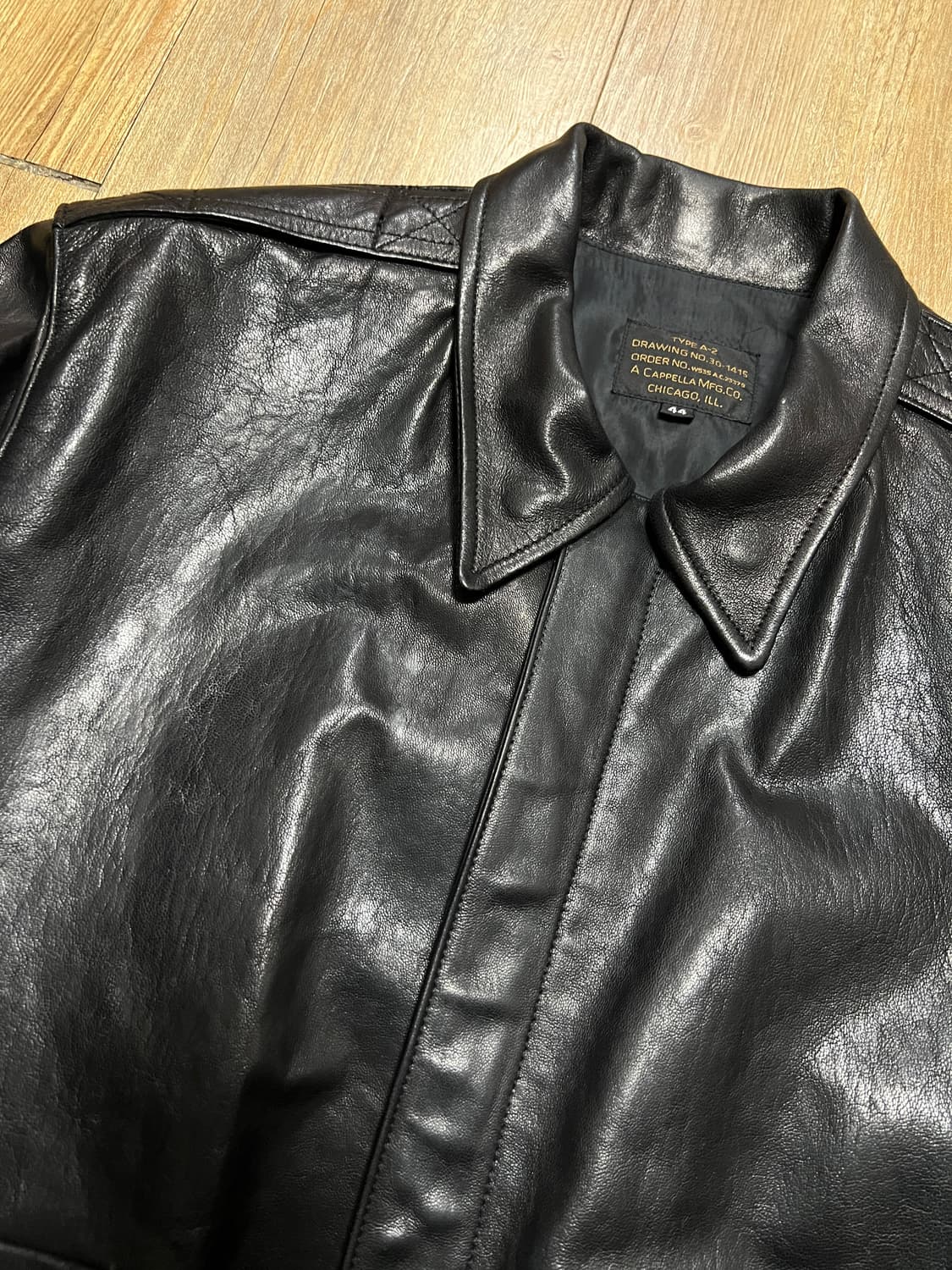 택포35) 아카펠라클로딩 램스킨 A-2자켓 44 양가죽 a2 상품이미지2