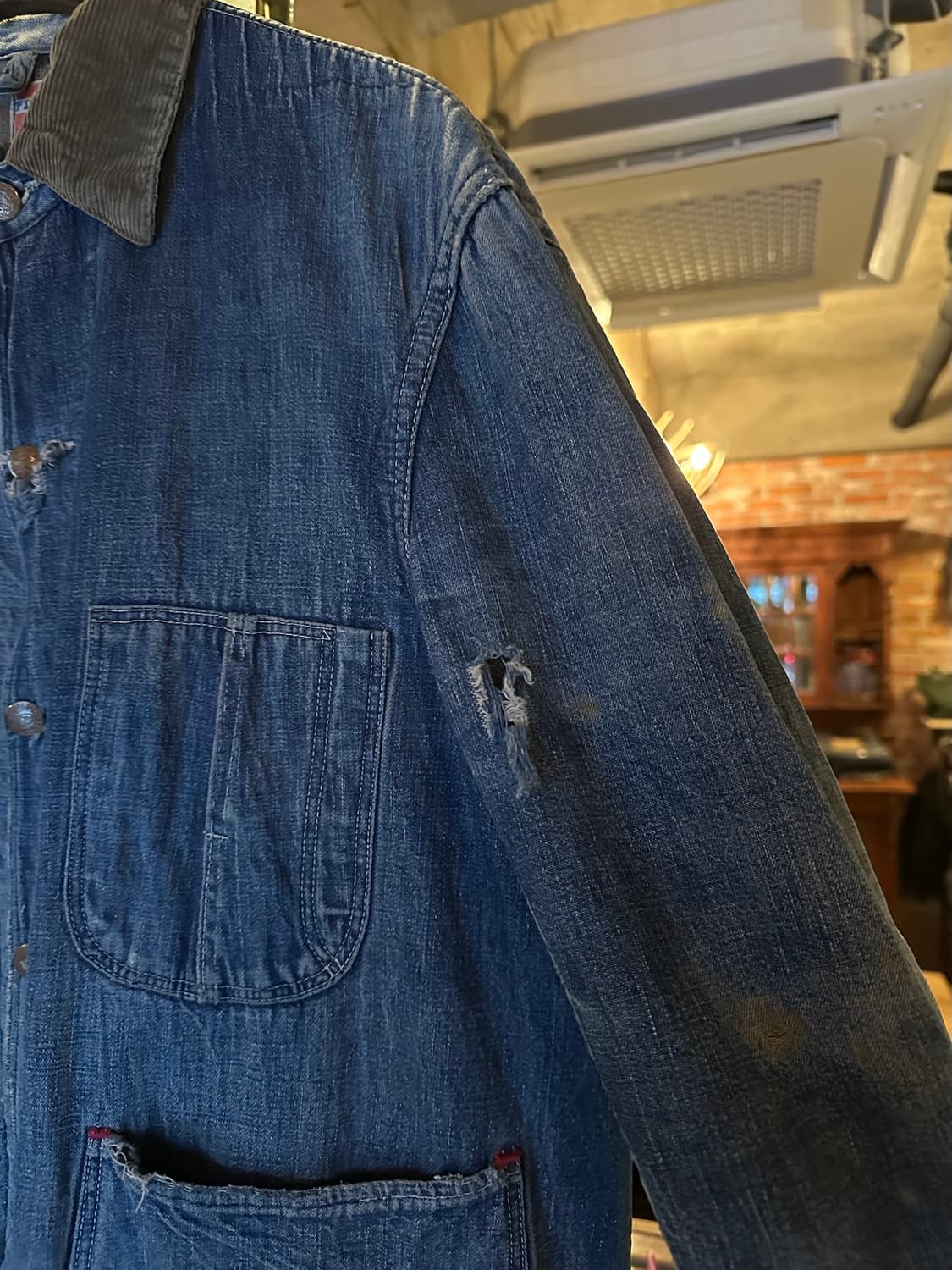 50s USA 빈티지 몽고메리워드 Pioneer 데님 초어 자켓 상품이미지3