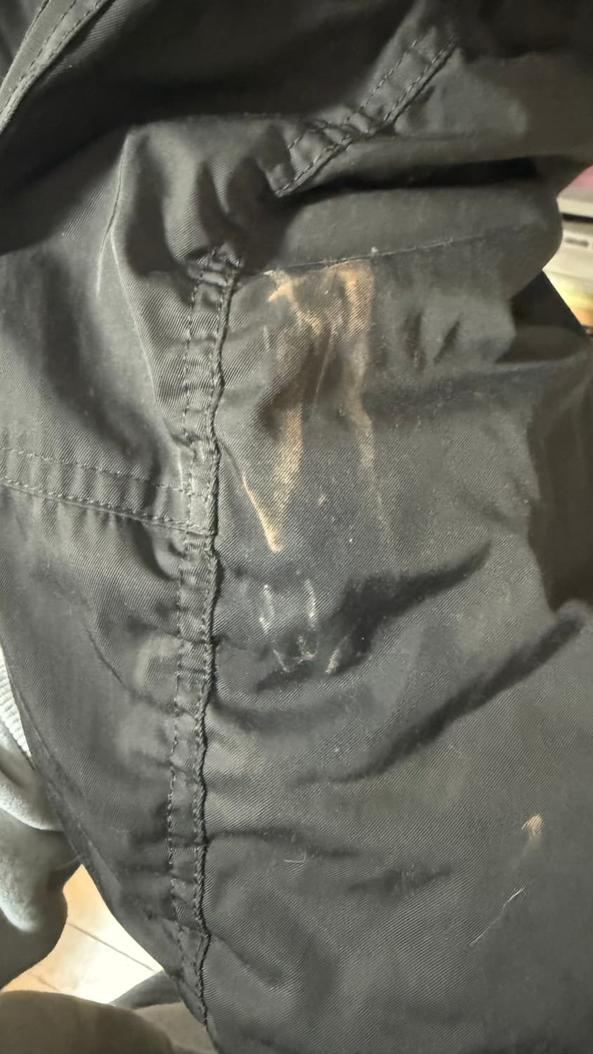 마땡킴 니트 믹스드 플라이트 점퍼 차콜 상품이미지3