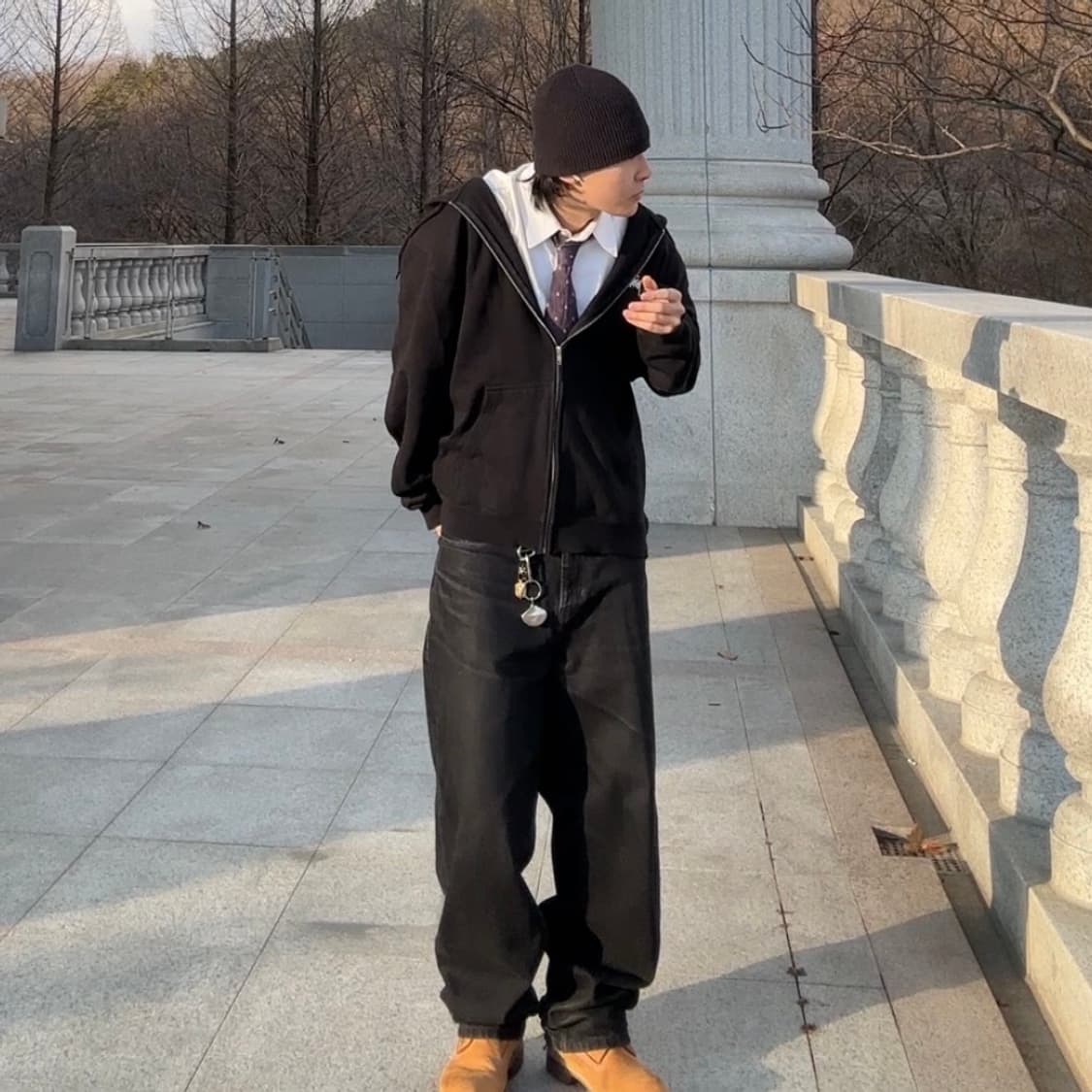 [XL] 스투시 Stussy 베이직 로고 후드집업 상품이미지4