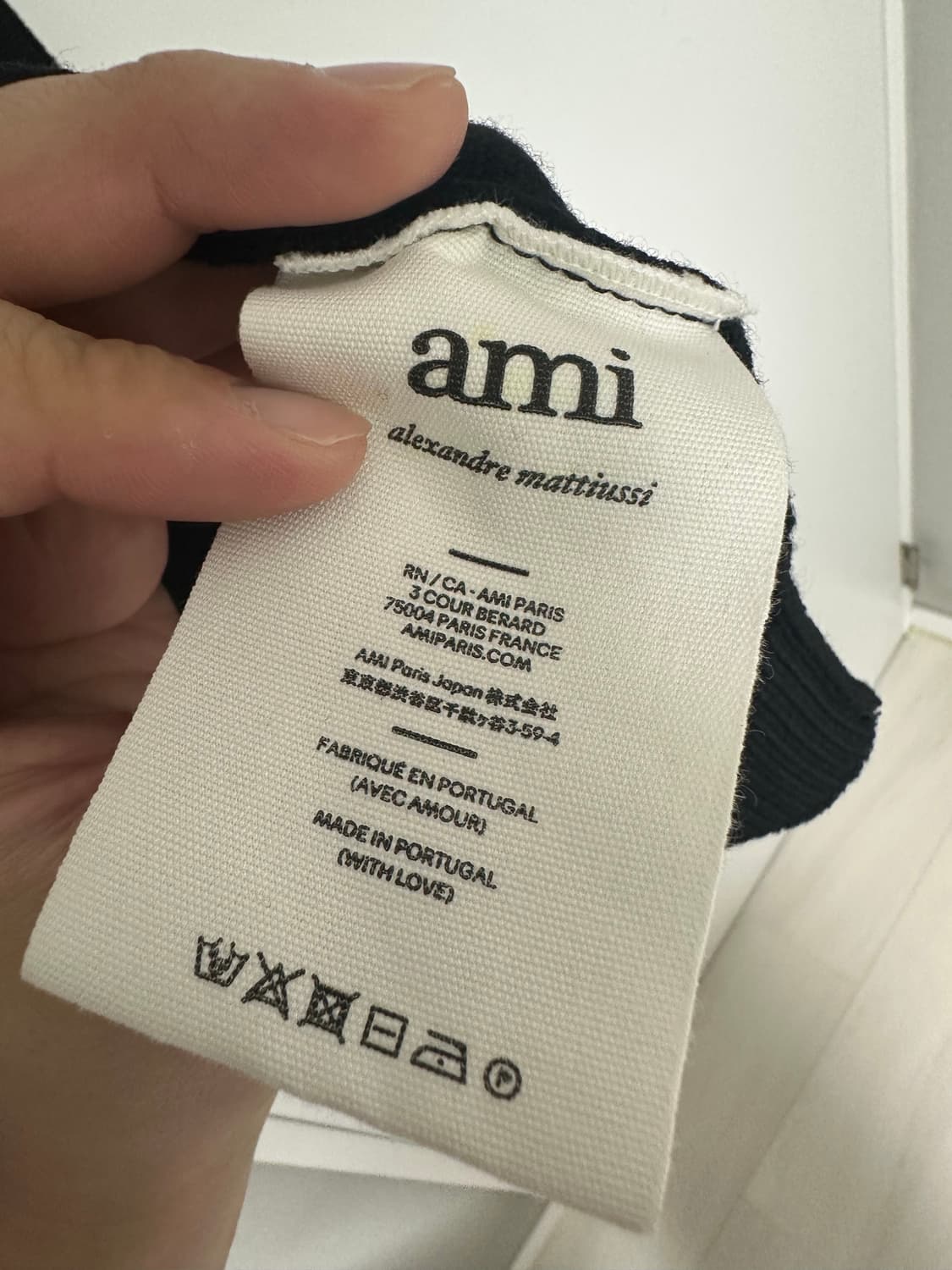 아미 가디건 블랙 L(100) 상품이미지6